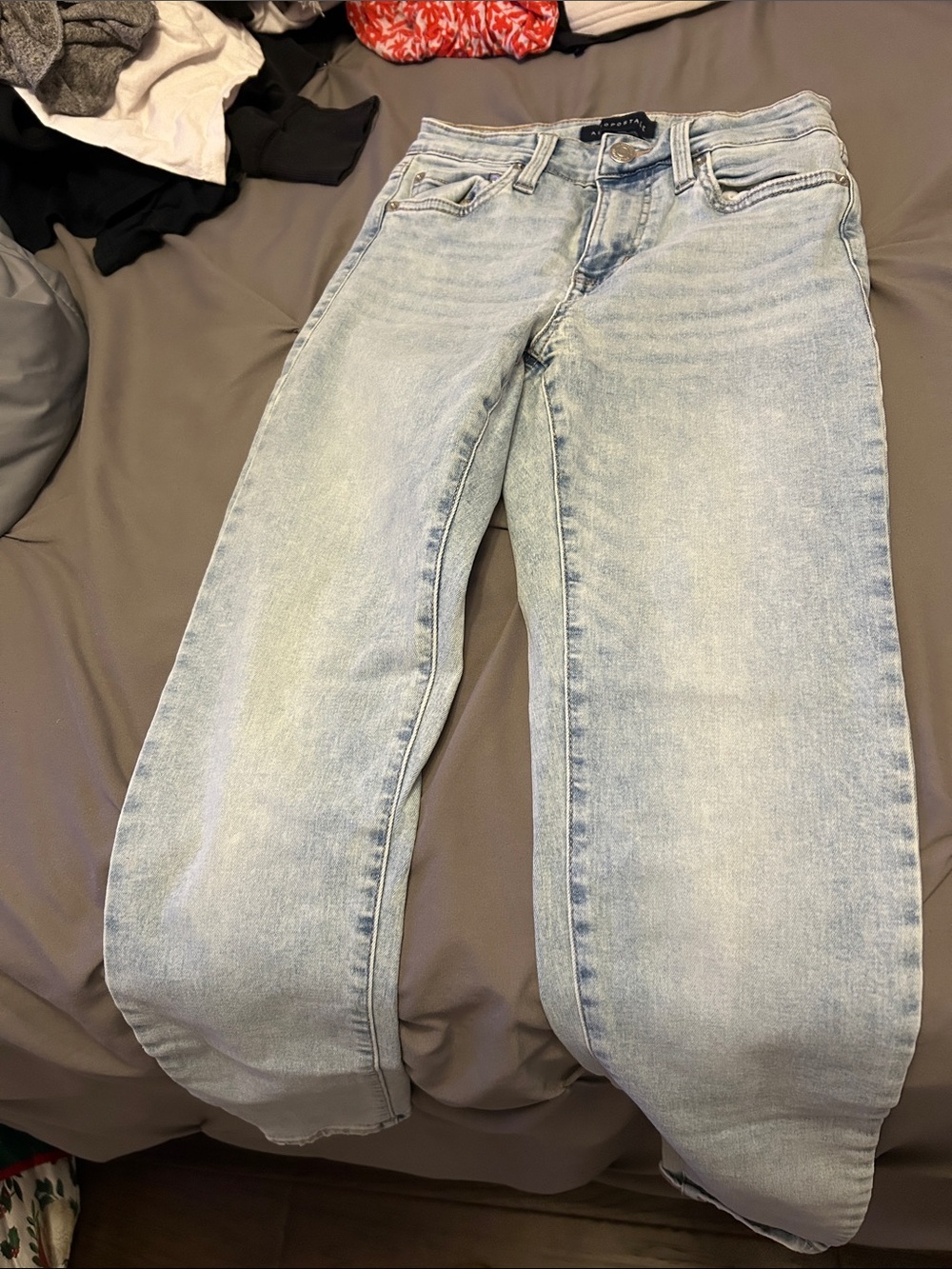 Aeropostale Light Blue Straight Leg Women's Jeans